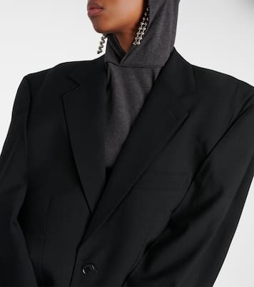 Oversize-Blazer Cut Away aus Wolle | Balenciaga