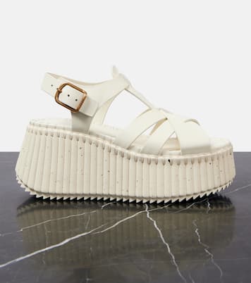 Sandali Nama 80 in pelle con zeppa | Chloé