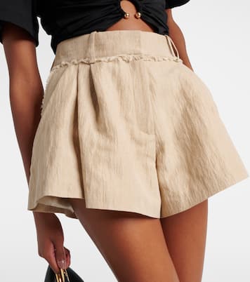 Shorts in misto cotone a vita alta | Rabanne
