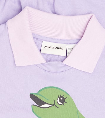 Sudadera Dolphin de algodón estampada | Mini Rodini