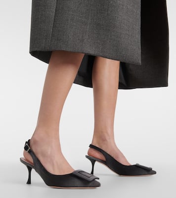 Slingback-Pumps aus Denim | Roger Vivier