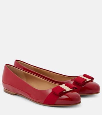 Varina patent leather ballet flats  | Ferragamo