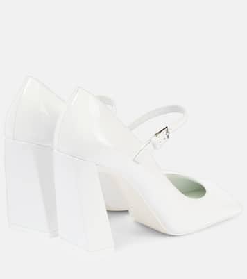 Escarpins Mary Jane Charlotte 95 en cuir verni | Amina Muaddi
