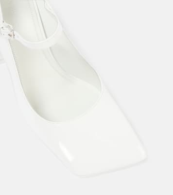 Escarpins Mary Jane Charlotte 95 en cuir verni | Amina Muaddi