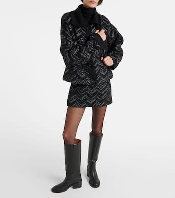 Mini-jupe Zig Zag en bouclé | Missoni
