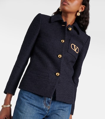 Chaqueta de tweed con VLogo Signature | Valentino