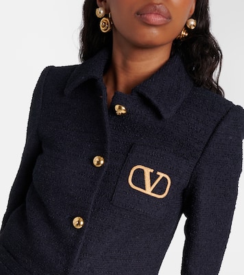 Chaqueta de tweed con VLogo Signature | Valentino