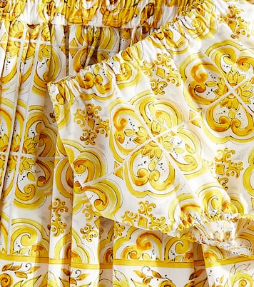 Baby Set Majolica aus Kleid und Höschen | Dolce&Gabbana Kids