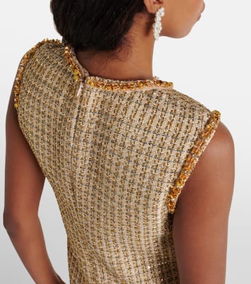 Embellished bouclé minidress | Self-Portrait
