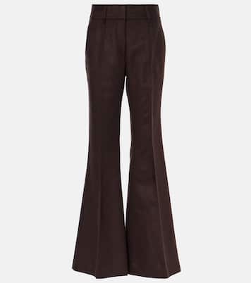 Pantaloni flared Rhein in seta | Gabriela Hearst