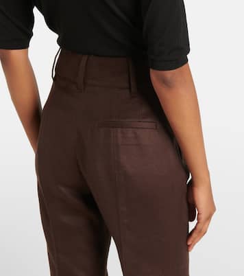 Pantaloni flared Rhein in seta | Gabriela Hearst