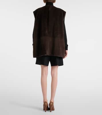 Andi shearling vest | The Row