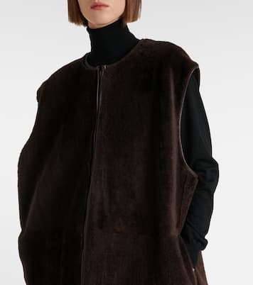 Andi shearling vest | The Row