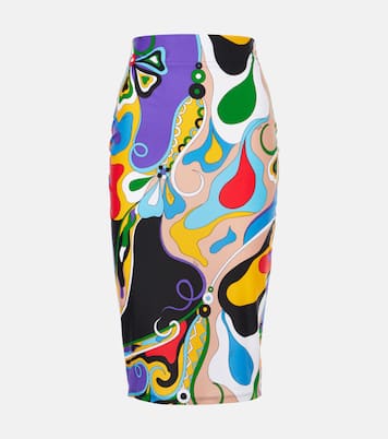 Bleistiftrock Orchidee | Pucci