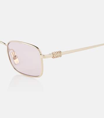 Miu Regard rectangular sunglasses | Miu Miu