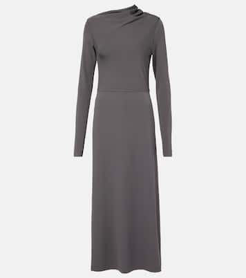 Abito midi in jersey con ruches | Toteme