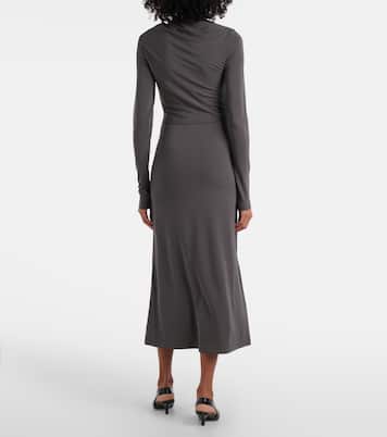 Abito midi in jersey con ruches | Toteme