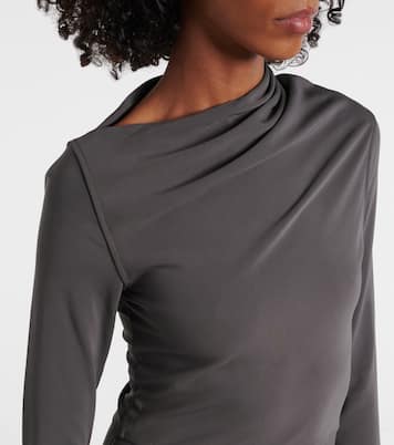 Abito midi in jersey con ruches | Toteme