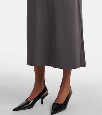 Abito midi in jersey con ruches | Toteme
