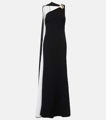 Abito lungo asimmetrico in cady | Roland Mouret