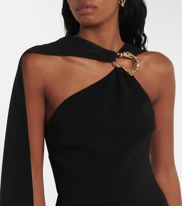 Abito lungo asimmetrico in cady | Roland Mouret
