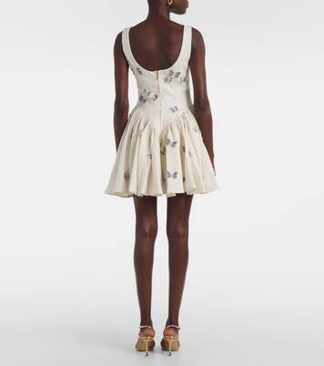 Minikleid Pluma Lymanopoda aus Leinen | Agua by Agua Bendita