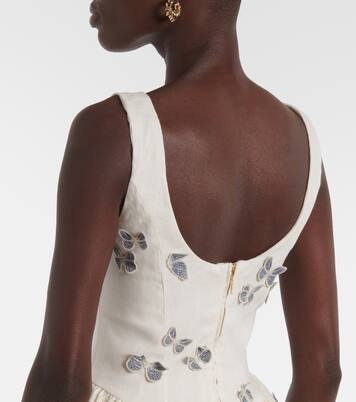 Minikleid Pluma Lymanopoda aus Leinen | Agua by Agua Bendita