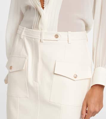 Jupe midi en coton mélangé | Tom Ford