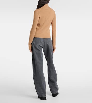 Cardigan in maglia di cotone a coste | JW Anderson
