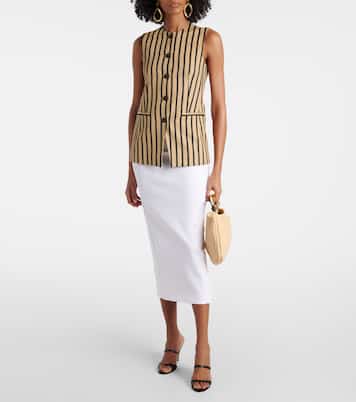High-Rise-Bleistiftrock Charme aus Jersey | Max Mara