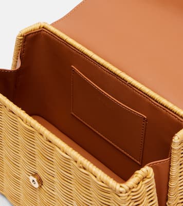 Borsa Bow Mini in rattan | Self-Portrait