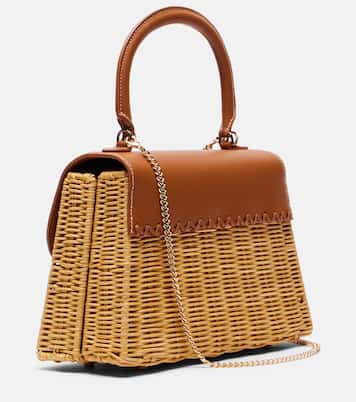 Borsa Bow Mini in rattan | Self-Portrait