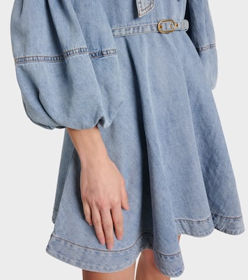 Abito corto di jeans con fiocco | Zimmermann