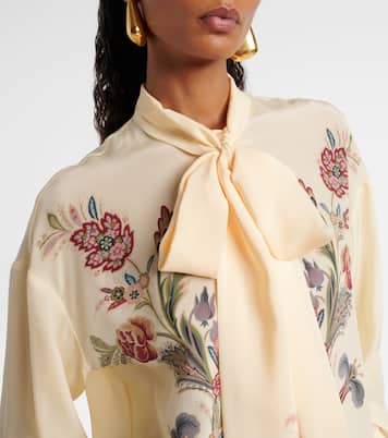 Floral silk blouse | Etro