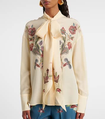 Floral silk blouse | Etro