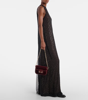 Gucci Horsebit 1955 Small velvet shoulder bag | Gucci