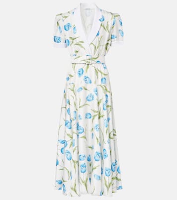 Midikleid aus Seiden-Twill | Rodarte