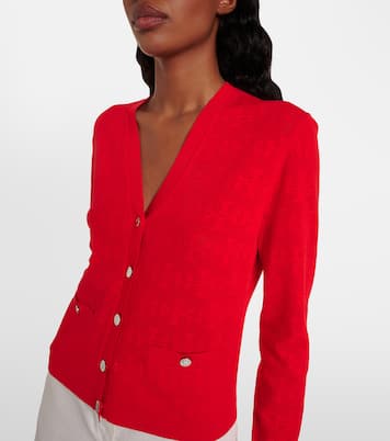 T Monogram jacquard cardigan | Tory Burch