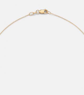 Halskette Lucky Clover aus 18kt Gelbgold mit Edelsteinen | Ileana Makri