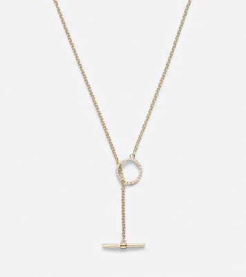 10kt gold necklace with diamonds | Stone and Strand