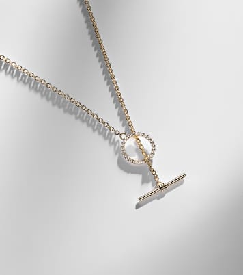 10kt gold necklace with diamonds | Stone and Strand