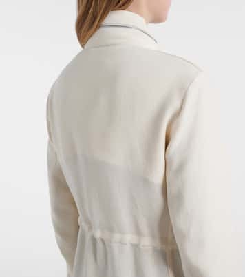 Feldjacke Traveler Mini aus Leinen-Crêpe | Loro Piana