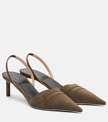 Pumps slingback Eva 55 in suede  | Tom Ford