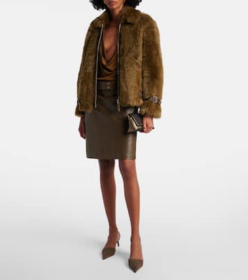 Pumps slingback Eva 55 in suede  | Tom Ford