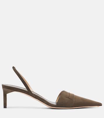 Pumps slingback Eva 55 in suede  | Tom Ford