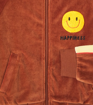 Happiness cotton-blend velour sweatshirt | Jellymallow