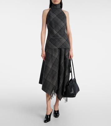 Hadia fringed wool midi skirt | Ralph Lauren Collection