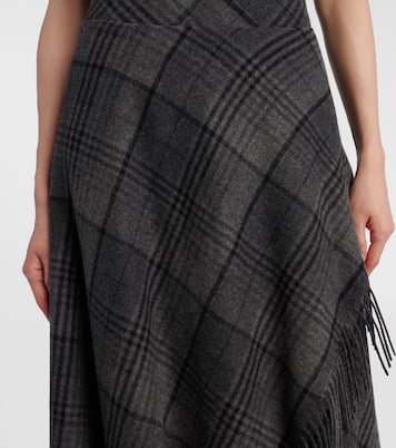 Hadia fringed wool midi skirt | Ralph Lauren Collection