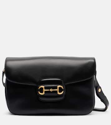 Horsebit 1955 L号皮革单肩包 | Gucci