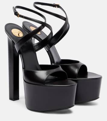Leather platform sandals | Saint Laurent